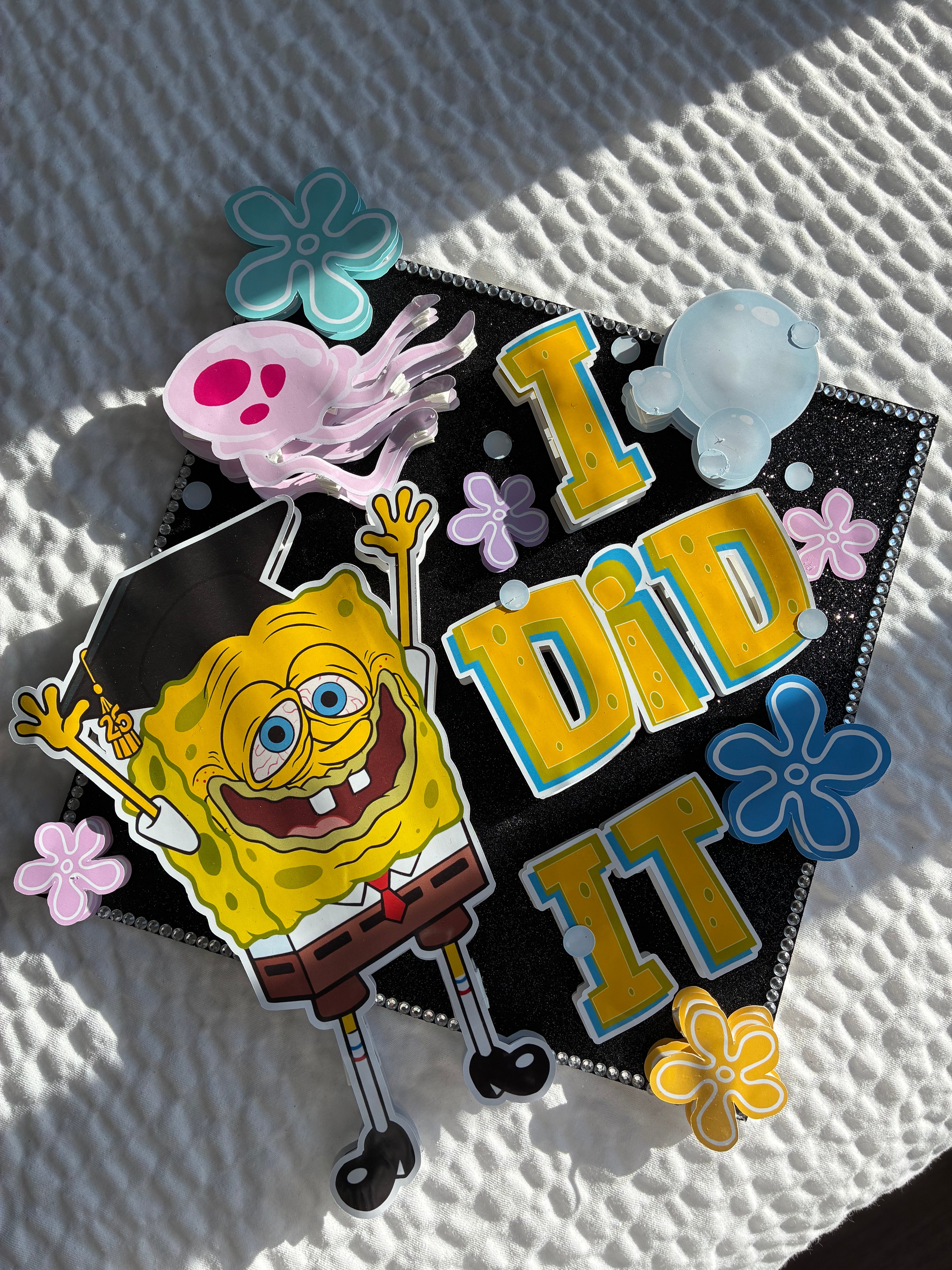 “I did it” SpongeBob Grad Cap topper