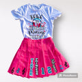 Kiddie pleated Skirt set
