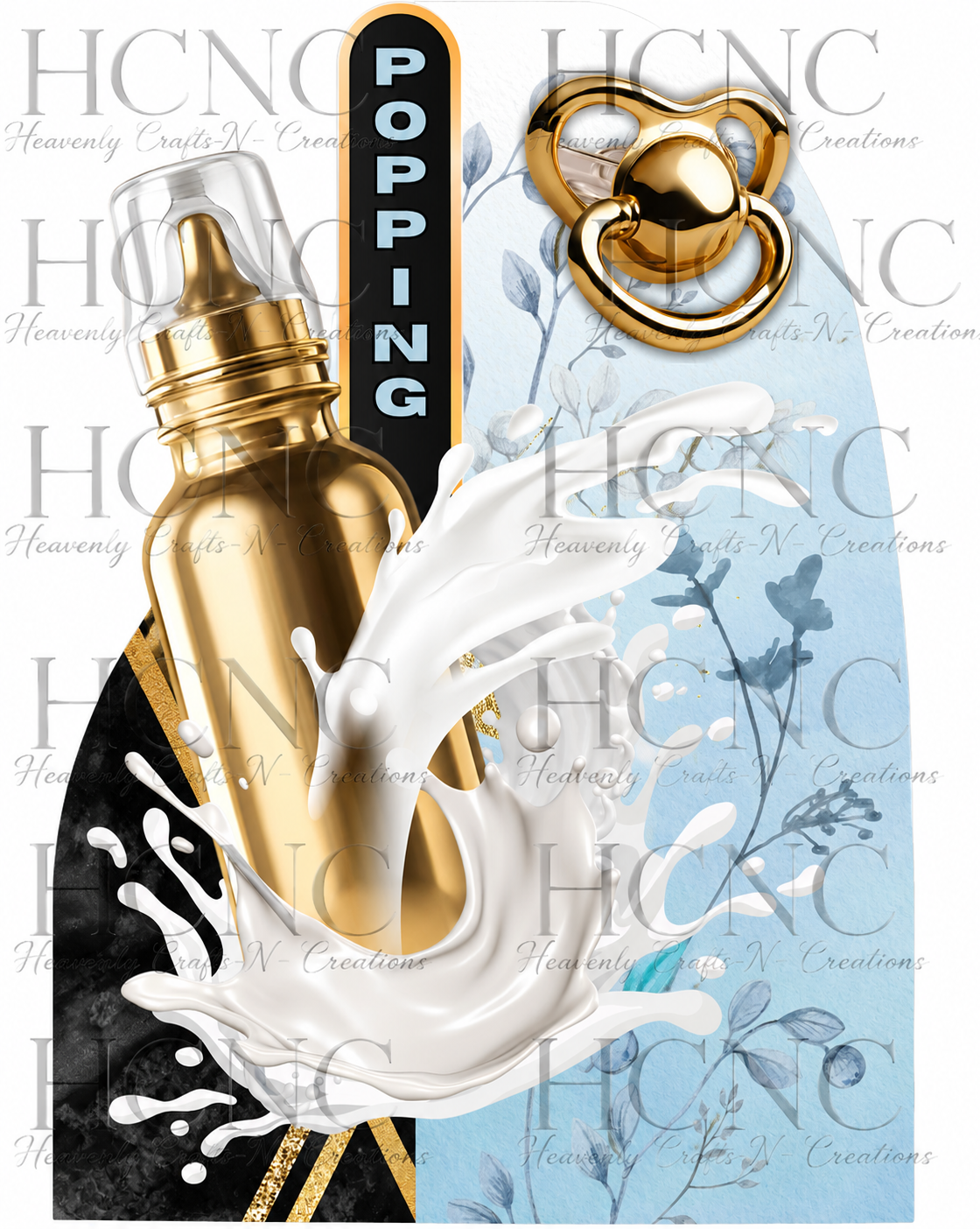 Popping Bottles graphic design (Digital Only)
